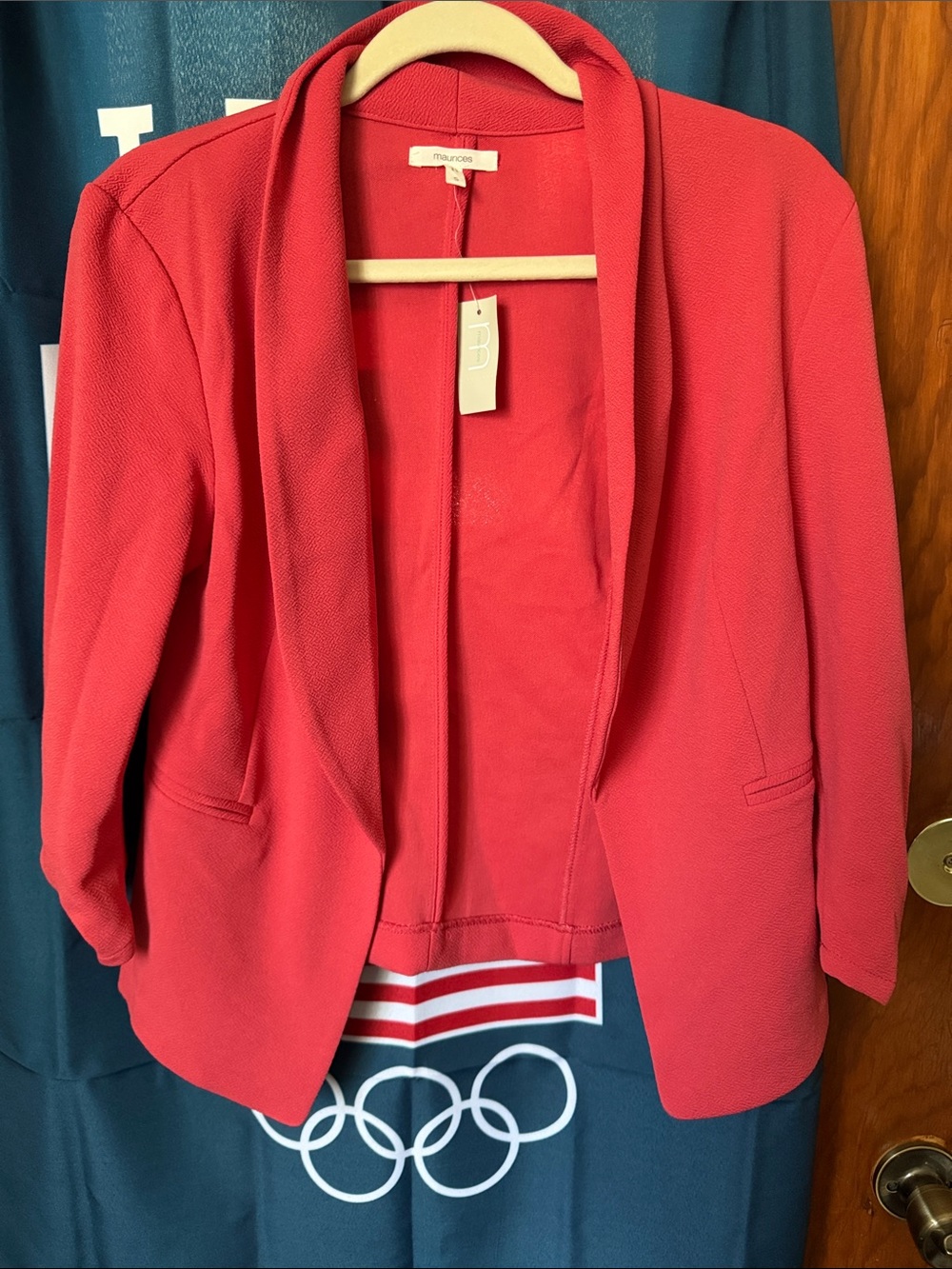 Maurices Coral Open-Front Shawl Collar Blazer